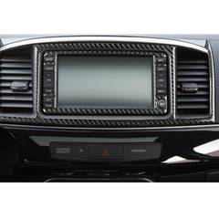 2 PCS Car Carbon Fiber Navigation System Display Decorative Sticker for Mitsubishi Lancer EVO 2008-2015, Left and Right Drive Universal, Navigation System Display