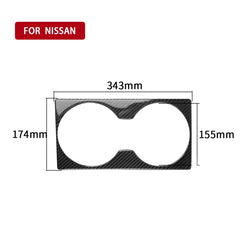 Car Carbon Fiber Rear Seat Speaker Decorative Sticker for Nissan GTR R35 2008-2016, Left and Right Drive Universal, Rear Seat Speaker