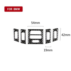 5 PCS High Matching Carbon Fiber Car Air Outlet Decorative Sticker for BMW E90 / E92 / E93 2005-2012, High Matching Air Outlet