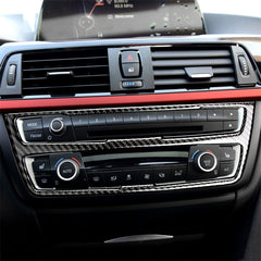 Carbon Fiber Car CD Panel Decorative Sticker for BMW (F30) 2013-2015 / (F34) 2013-2016, CD Panel