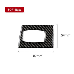 Carbon Fiber Car Right Driving Ignition Switch Decorative Sticker for BMW E90 / E92 2005-2012, Right Driving Ignition Switch