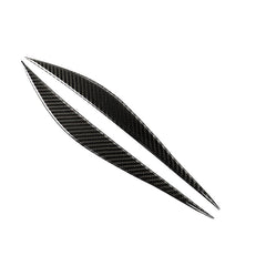 1 Pairs Carbon Fiber Car Lamp Eyebrow Decorative Sticker for BMW F30 2013-2015, Lamp Eyebrow