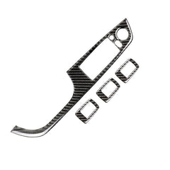 4 PCS Carbon Fiber Car Left Driving Lifting Panel Decorative Sticker with Folding for BMW E90 / 320i / 325i, Diameter: 35.8cm, Diameter: 35.8cm