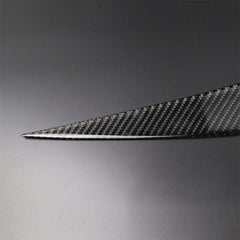1 Pairs Carbon Fiber Car Lamp Eyebrow Decorative Sticker for BMW E90 / 318i / 320i / 325i 2005-2008, Drop Glue Version, Lamp Eyebrow Drop Glue Version