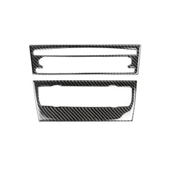 Carbon Fiber Car Central Control CD Panel Decorative Sticker for BMW E90 / E92 2005-2012, Non Navigation without Hole, CD Panel(Non Navigation without Hole)