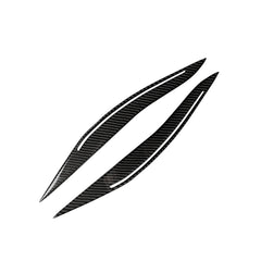Carbon Fiber Car Lamp Eyebrow Decorative Sticker for BMW 5 Series F10 2014-2016, Lamp Eyebrow