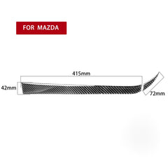2 in 1 Car Carbon Fiber Passenger Side Storage Decorative Sticker for Mazda RX8 2004-2008, Left and Right Drive Universal, Passenger Side Storage