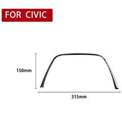 Car Carbon Fiber Upper Part of Speedometer Decorative Sticker for Honda Civic 8th Generation 2006-2011, Left and Right Drive Universal, Upper Part of Speedometer