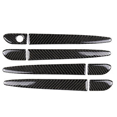 One Set Car Carbon Fiber Outside Door Handle without Smart Hole Decorative Sticker for Mazda CX-5 2017-2018, Right Drive, Outside Door Handle without Smart Hole, Right Drive