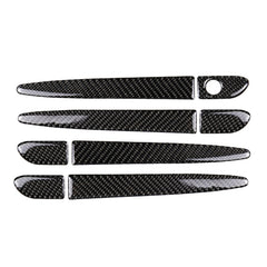 One Set Car Carbon Fiber Outside Door Handle without Smart Hole Decorative Sticker for Mazda CX-5 2017-2018, Left Drive, Outside Door Handle without Smart Hole, Left Drive