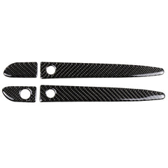 One Set Car Carbon Fiber Outside Door Handle with Smart Hole Decorative Sticker for Mazda CX-5 2017-2018, Right Drive, Outside Door Handle with Smart, Right Drive