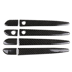 One Set Car Carbon Fiber Outside Door Handle with Smart Hole Decorative Sticker for Mazda CX-5 2017-2018, Right Drive, Outside Door Handle with Smart, Right Drive