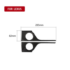 Car Carbon Fiber Rear Door Handle Decorative Sticker for Lexus RX300 / 270 / 200T / 450h 2016-2019, Left and Right Drive Universal, Rear Door Handle