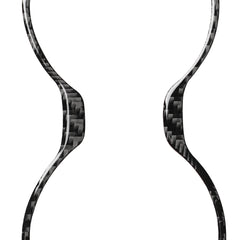 Car Carbon Fiber Water Cup Holder Frame Decorative Sticker for Lexus RX300 / 270 / 200T / 450h 2016-2019, Left and Right Drive Universal, Water Cup Holder Frame