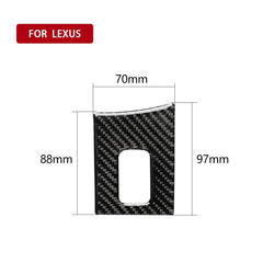 Car Carbon Fiber Armrest Box Decorative Sticker for Lexus NX200 / 200t / 300h 2014-2021, Left Drive, Armrest Box, Left Drive