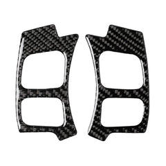 Car Carbon Fiber Steering Wheel Button Decorative Sticker for Lexus NX200 / 200t / 300h 2014-2021, Left and Right Drive Universal, Steering Wheel Button