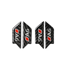 Car Carbon Fiber Door Bowl Anti-scratch Sticker for Audi A6 2005-2011, Left and Right Drive Universal, Door Bowl