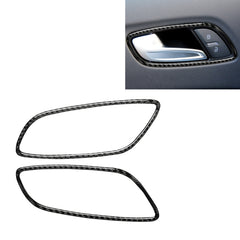 Car Carbon Fiber Door Handle Frame Decorative Sticker for Audi TT 8n 8J MK123 TTRS 2008-2014, Left and Right Drive Universal, Door Handle Frame