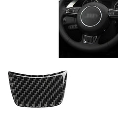 Car Carbon Fiber Steering Wheel Decorative Sticker for Audi A3 / S3 2014-2019, Left and Right Drive Universal, Steering Wheel