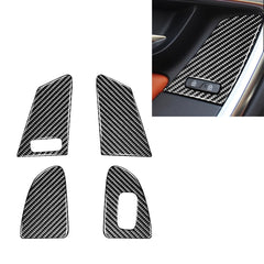 4 PCS Car Carbon Fiber Window Lifting Button Decorative Stickers for Volvo V60 / XC60 2010-2017 / S60 2010-2018, Left Drive, Window Lifting Button, Left Drive C