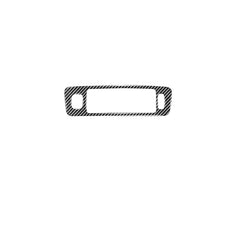 Car Carbon Fiber Central Control Below Air Outlet Decorative Stickers for Volvo V60 2010-2017 / S60 2010-2018, Right Drive, Central Control Below Air Outlet, Right Drive