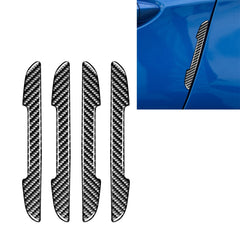4 PCS Car Carbon Fiber Side Anti-collision Bumper Strip for Chevrolet Cruze 2009-2015, Left and Right Drive Universal, Side Anti-collision Strip