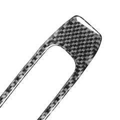 4 in 1 Car Carbon Fiber Lifting Panel Decorative Stickers for Jaguar F-PACE X761 XE X760 2016-2020, Left Drive, Lifting Panel, Left Drive