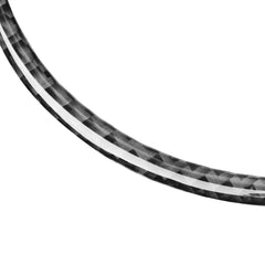 Car Carbon Fiber Steering Wheel Logo Decorative Stickers for Jaguar F-PACE X761 XE X760 XF X260 XJ 2016-2020, Left and Right Drive Universal, Steering Wheel Logo