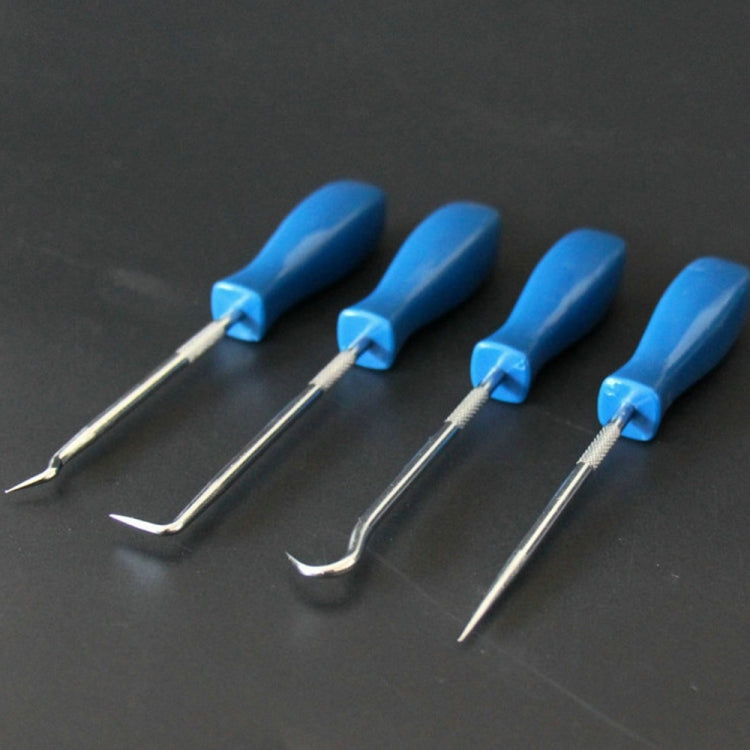 4 PCS Car Pick and Hook Set O Ring Oil Seal Gasket Puller Remover Craft Hand Tool Car Remover Tool Set, Oil Seal Gasket Puller(Blue), Oil Seal Gasket Puller(Yellow)