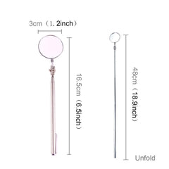 Vehicle Car Chassis Telescoping Inspection Mirror, Mirror Diameter: 30mm, Length: 165mm, Diameter: 30mm, Length: 165mm