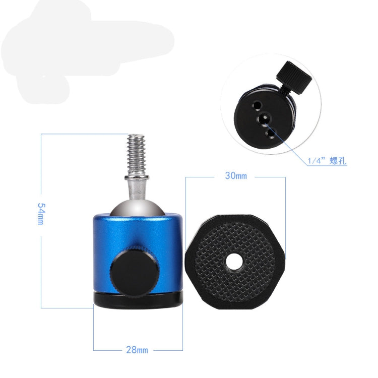 Mini 360 Degree Rotation Panoramic Metal Ball Head for DSLR & Digital Cameras, Red, Black, Blue