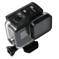 For GoPro HERO6 /5 Black 60m Underwater Waterproof Housing Diving Case with Touch Screen Back Door & Filter / Buckle Basic Mount & Screw, No Need to Disassemble Lens, 60m Waterproof