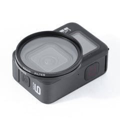 RUIGPRO for GoPro HERO10 Black / HERO9 Black Professional 52mm 52mm 10 in 1 UV+ND2+ND4+ND8+Star 8+ +CPL+Yellow/Red/Purple+10X Close-up Lens Filter with Filter Adapter Ring & Lens Cap