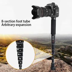 BEXIN P308D Portable Travel Outdoor DSLR Camera Aluminum Alloy Monopod Holder, P308D