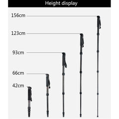 BEXIN MCS285 Portable Travel Outdoor DSLR Camera Carbon Fiber Monopod Holder, MCS285