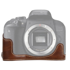 1/4 inch Thread PU Leather Camera Half Case Base for Canon EOS 77D / 800D, For Canon EOS 77D, For Canon  EOS 77D