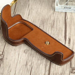 1/4 inch Thread PU Leather Camera Half Case Base for Canon EOS 90D, For Canon EOS 90D