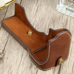 1/4 inch Thread PU Leather Camera Half Case Base for Sony ILCE-7C/A7C, For Sony ILCE-7C/A7C