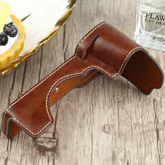 1/4 inch Thread PU Leather Camera Half Case Base for Sony ILCE-7C/A7C, For Sony ILCE-7C/A7C