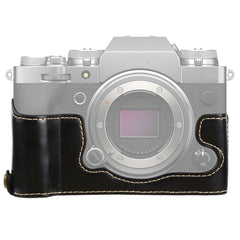 1/4 inch Thread PU Leather Camera Half Case Base for FUJIFILM X-T4, For FUJIFILM X-T4