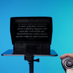 FEELWORLD TP10 Portable 10-inch Folding Teleprompter with Remote Control Lens Adapter Ring For Below 10 inches Smartphone / Tablet, TP10