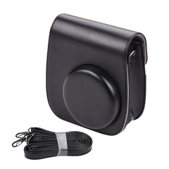 Solid Color Full Body Camera Leather Case Bag with Strap for FUJIFILM Instax mini 11