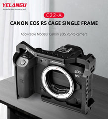 YELANGU C22-A YLG0334B-A Video Camera Cage Stabilizer for Canon EOS R5/R6/R, YLG0334B-A