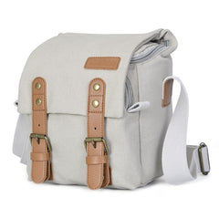 CADEN N1 Simple Retro Multifunctional Canvas Waterproof Digital Camera Photography Bag, N1 Simple Coffee, N1 Simple Beige White