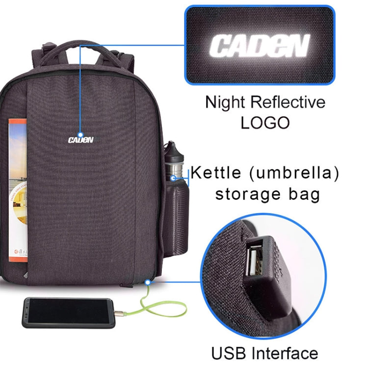 CADeN Multifunctional Shoulder SLR Camera Lens Bag Photography Backpack