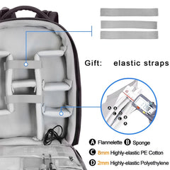 CADeN Multifunctional Shoulder SLR Camera Lens Bag Photography Backpack