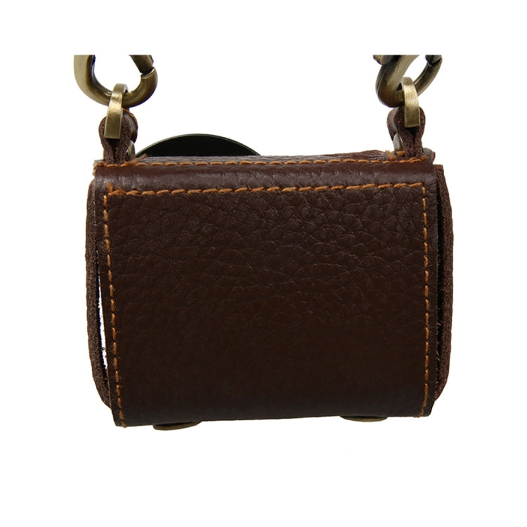 For GoPro HERO4 Litchi Texture Genuine Leather Protective Case with Sling, Litchi Texture (Brown)