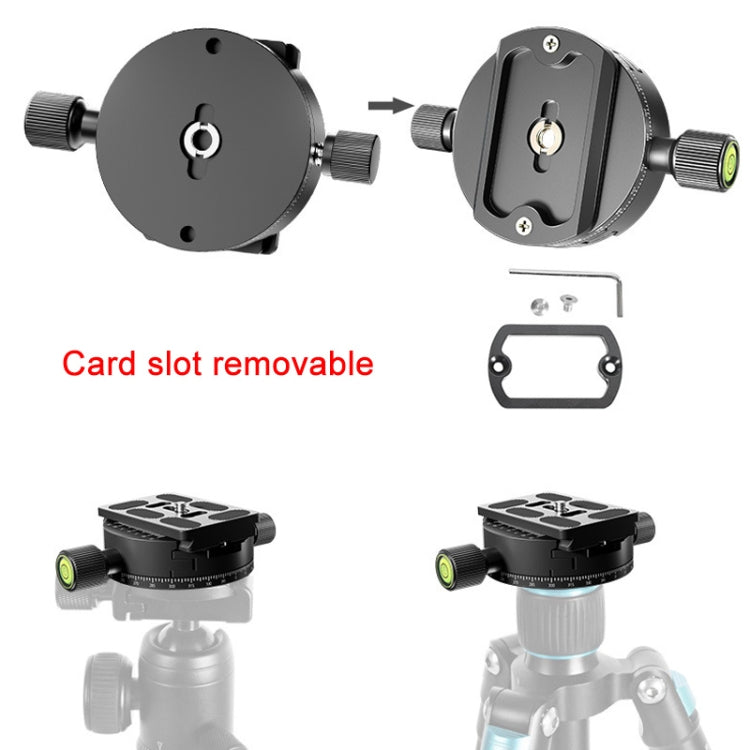 BEXIN QJ-08 Panoramic Rotary Quick Release Clamp Base Tripod Mount, QJ-08