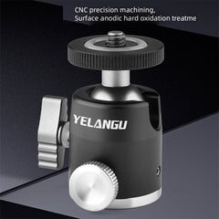 YELANGU LW-A01 Panoramic Metal Tripod Ball Head Adapter, LW-A01