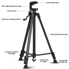 3388 1.3m Portable Phone Live Selfie Tripod DV SLR Camera Stand, 3388 1.3m